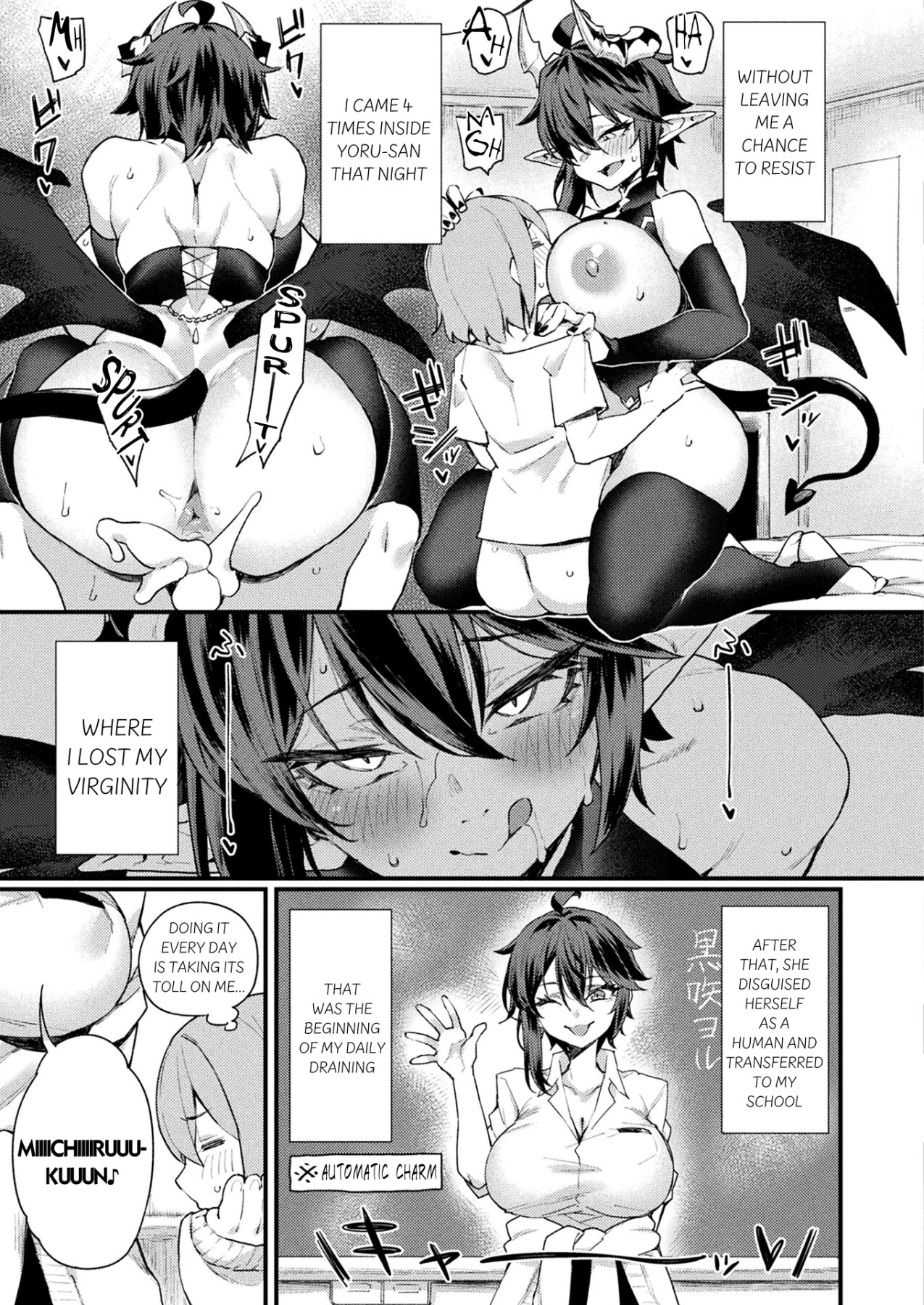 Hentai Manga Comic-Non-human older sister and subordinate - Boyish succubus edition-Read-3